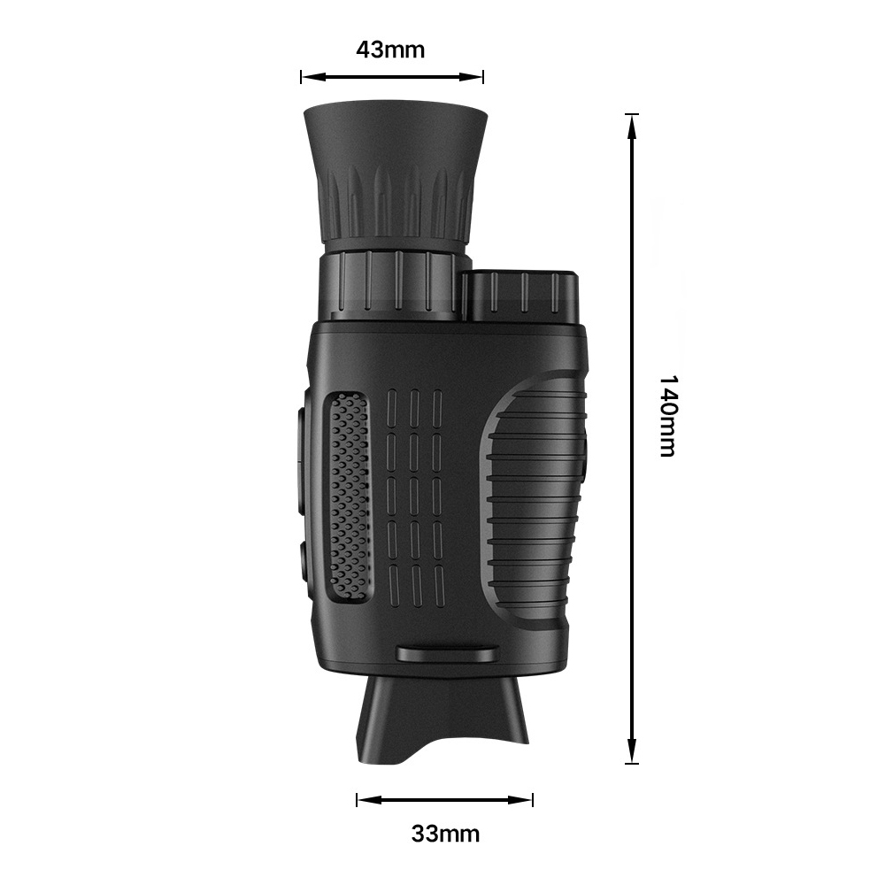 Night Vision Monocular 1080P - กล้องโทรทรรศน์ดิจิตอลแบบตาเดียว 5x ซูมดิจิตอล พร้อมอินฟราเรดมองกลางคืน ใช้ซ้ำได้ สำหรับการเดินทางและกิจกรรมกลางแจ้ง