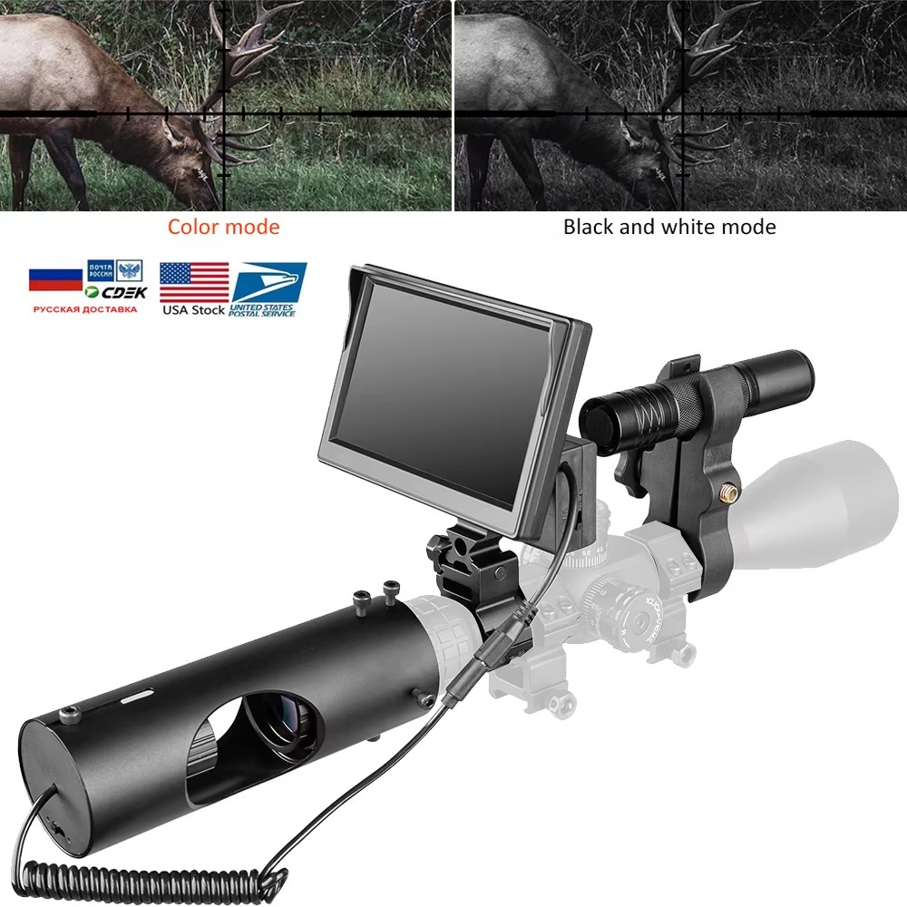 Night Vision Rifle Scope Ir 850Nm - กล้องมองกลางคืนสำหรับล่าสัตว์ อุปกรณ์เล็งยุทธวิธี แสงอินฟราเรด 850 นาโนเมตร กล้องอินฟราเรด