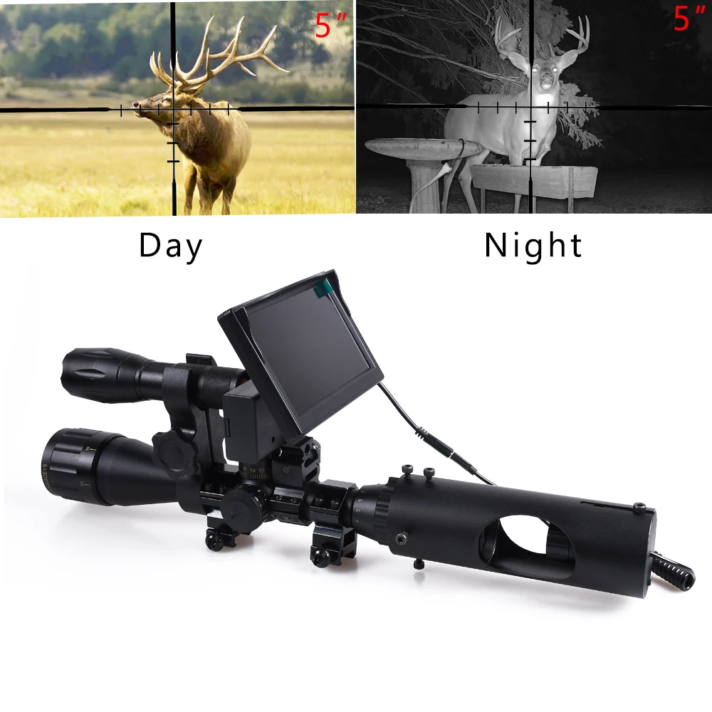 Night Vision Rifle Scope Ir 850Nm - การล่าสัตว์ Riflescope ยุทธวิธีขอบเขต Optics Sight 850nm