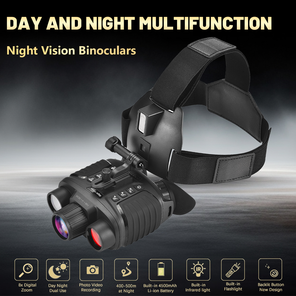 Digital Night Vision Binoculars 4K - แว่นตาดิจิตอล NV8360 4K FHD มองเห็นกลางคืนแบบเต็มสี พร้อมอินฟราเรดและไฟฉาย