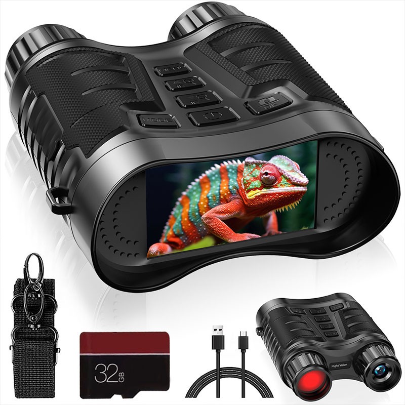 Digital Night Vision Binoculars 4K - Maxgeek NV2181 กล้องส่องทางไกล 8X ซูมดิจิตอล Night