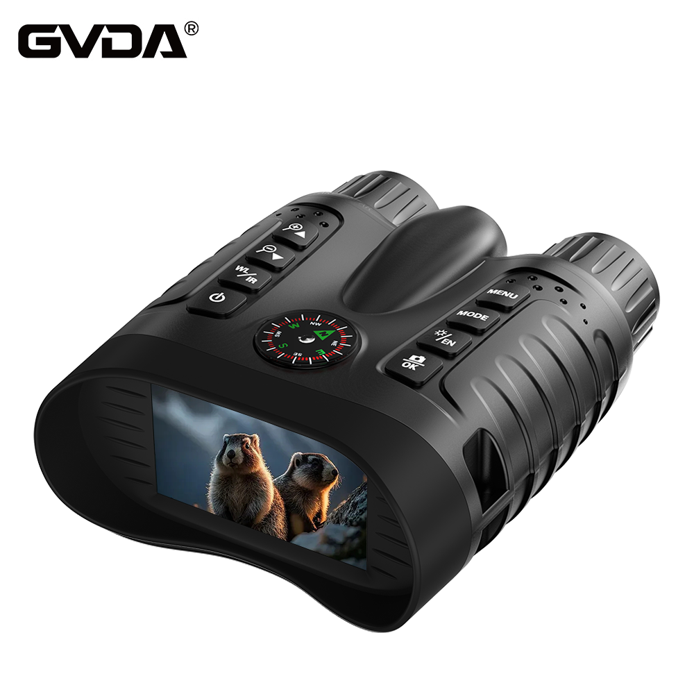 Digital Night Vision Binoculars 4K - กล้องส่องทางไกลอินฟราเรดสำหรับมองเห็นในเวลากลางคืน กล้องดิจิทัล 4K แบบชาร์จไฟได้ พร้อมซูมดิจิทัล 8