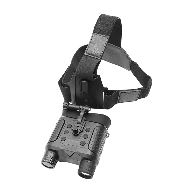Night Vision Goggles Head Mounted - กล้องส่องทางไกลอินฟราเรดแบบติดศีรษะสำหรับล่าสัตว์ แว่นมองกลางคืนแบบสองจอภาพ กล้องมองกลางคืนแบบสองหลอด ชาร์จไฟได้ รุ่น NV8160