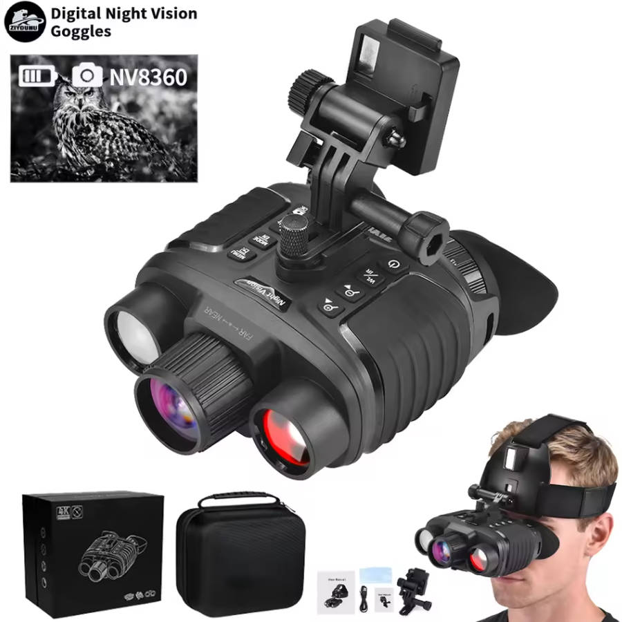 แว่นตาอินฟราเรดมองกลางคืนรุ่นใ - Night Vision Goggles Head Mounted บทวิจารณ์และราคา