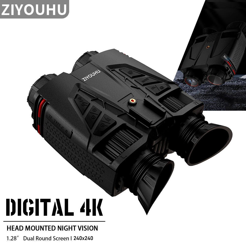 กล้องโทรทรรศน์ดิจิตอลแบบติดศีร - Digital Night Vision Binoculars 4K บทวิจารณ์และราคา