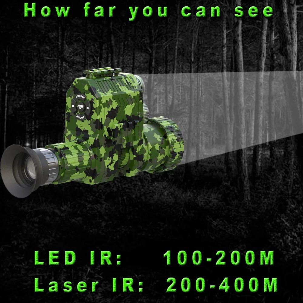 Megaorei NK007plus 200-400M Mo - Night Vision Monocular 1080P บทวิจารณ์และราคา