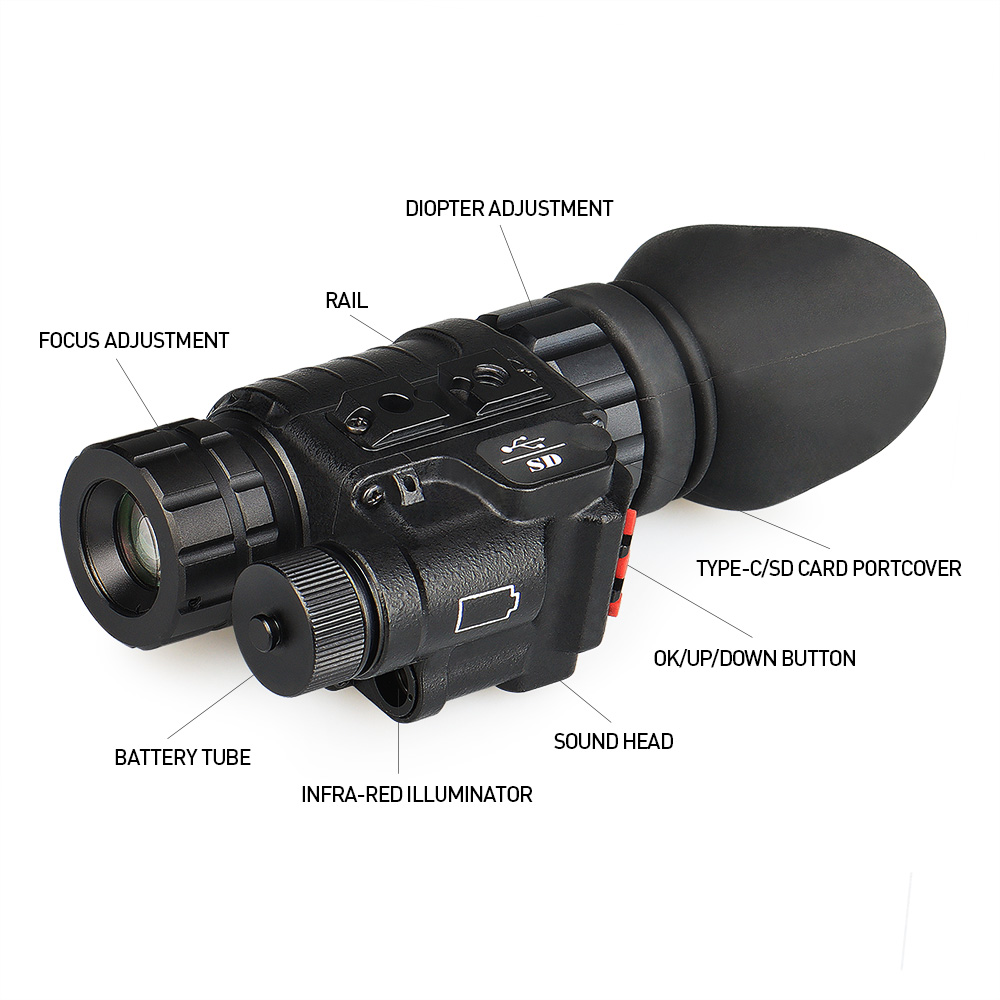 อุปกรณ์มองกลางคืนแบบ NVG กล้อง - Night Vision Monocular 8X บทวิจารณ์และราคา