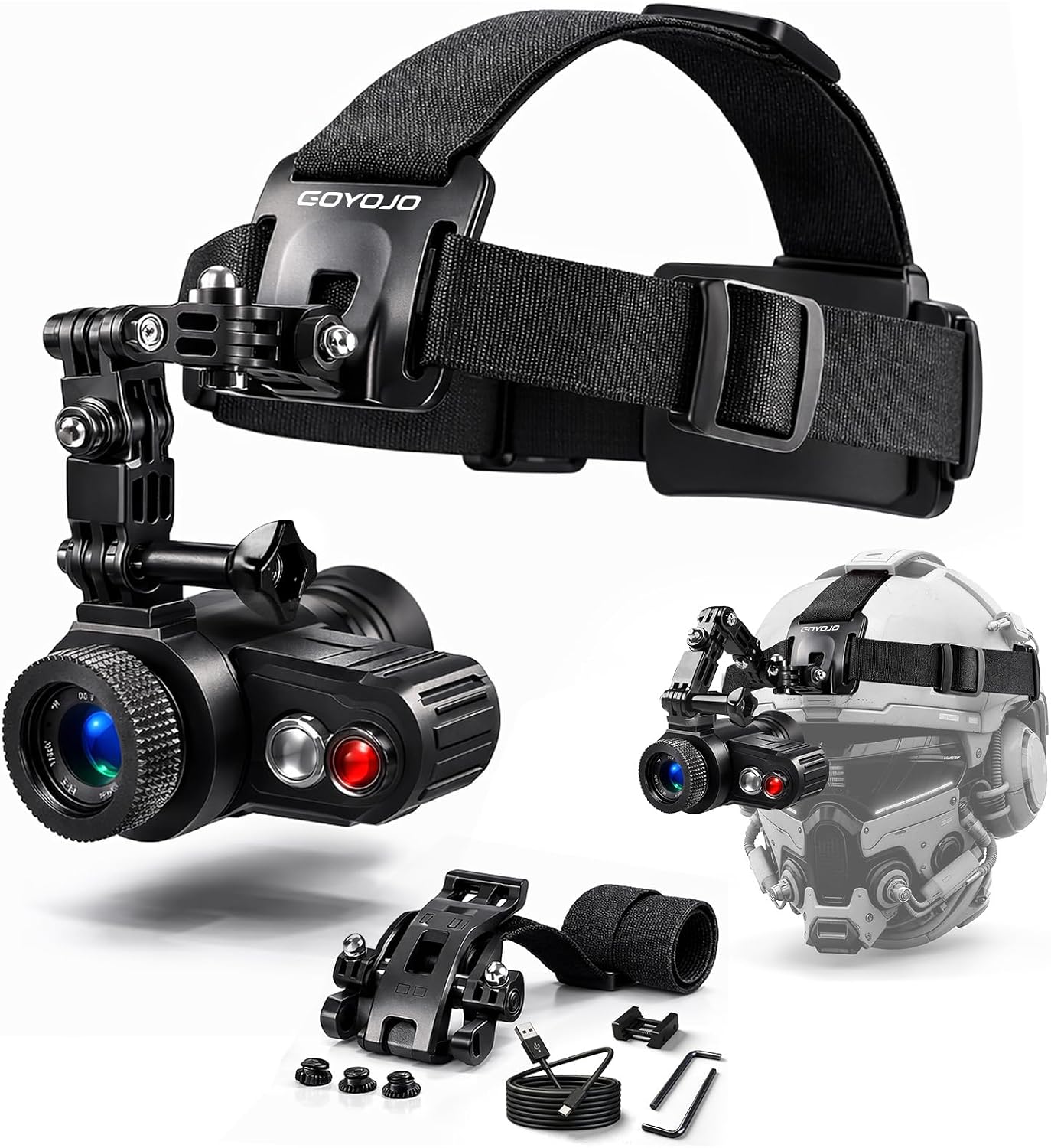 แว่นตามองกลางคืนแบบสวมศีรษะพร้ - Night Vision Goggles Head Mounted บทวิจารณ์และราคา