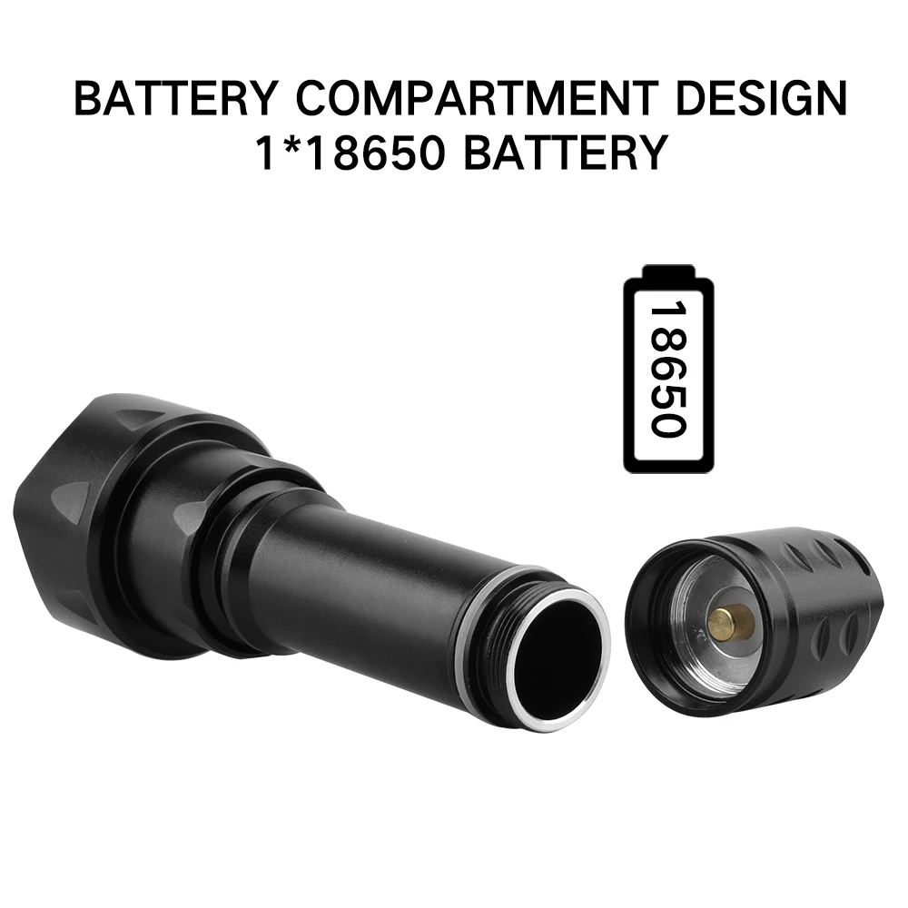 ไฟฉายยุทธวิธี BORUiT T20 อินฟร - Ir Illuminator 850Nm Flashlight บทวิจารณ์และราคา
