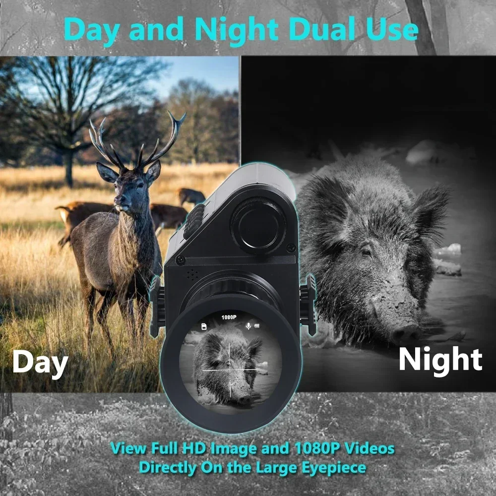 กล้องไรเฟิลการมองเห็นได้ในเวลา - Night Vision Monocular 1080P บทวิจารณ์และราคา