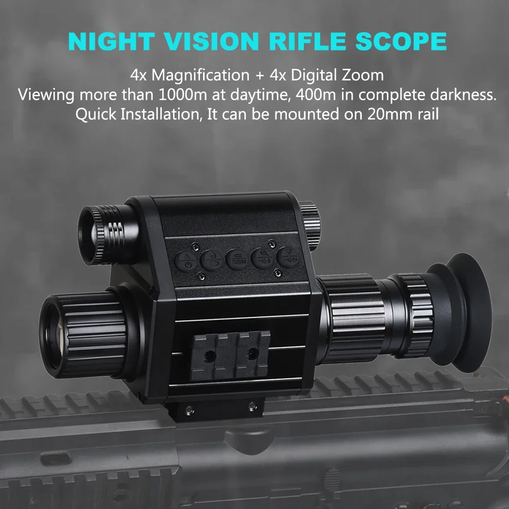 กล้องไรเฟิลการมองเห็นได้ในเวลา - Night Vision Monocular 1080P บทวิจารณ์และราคา