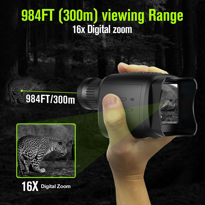 อุปกรณ์มองกลางคืนแบบตาเดียว 16 - Night Vision Monocular 1080P บทวิจารณ์และราคา