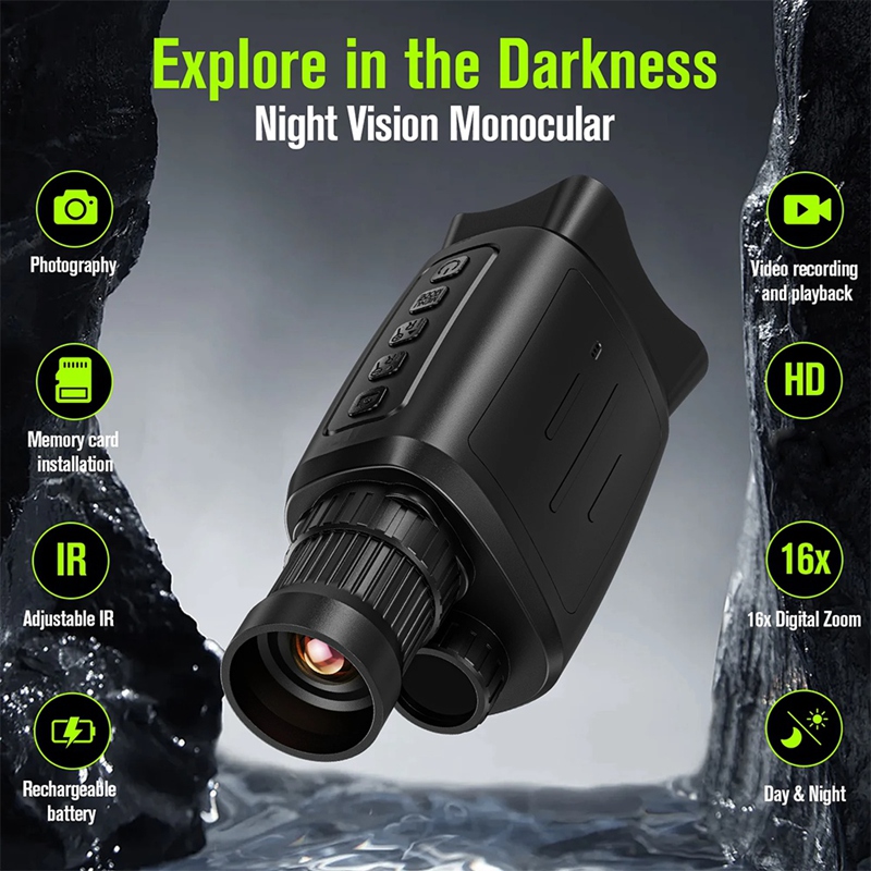 อุปกรณ์มองกลางคืนแบบตาเดียว 16 - Night Vision Monocular 1080P บทวิจารณ์และราคา