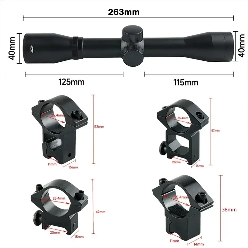 กล้องเล็งยุทธวิธี 4x32 1.5-5x3 - Night Vision Scope For Crossbow บทวิจารณ์และราคา