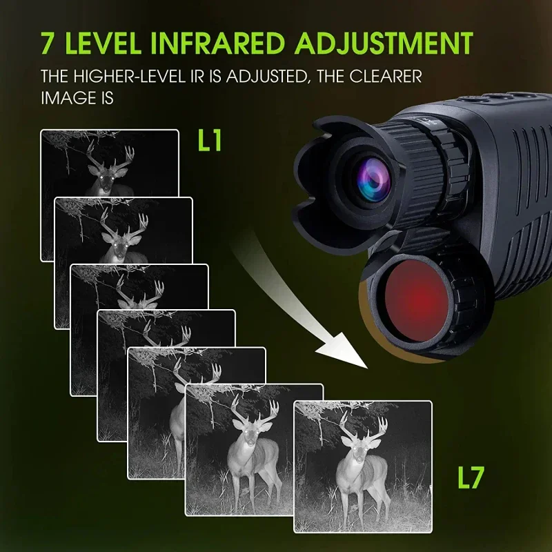 กล้องมองกลางคืนแบบตาเดียว HD 1 - Night Vision Monocular 1080P บทวิจารณ์และราคา