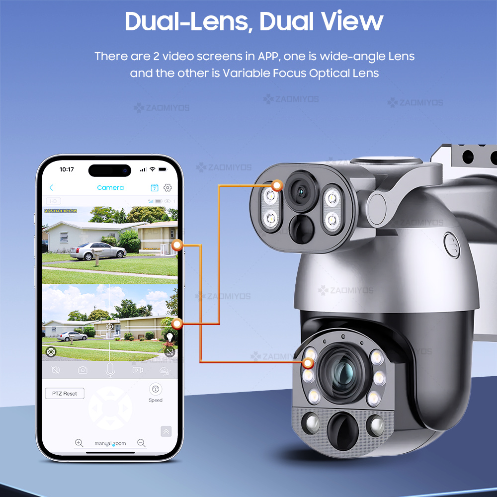4K 50X ZOOM กล้องพลังงานแสงอาท - Night Vision Camera Wifi 4G บทวิจารณ์และราคา