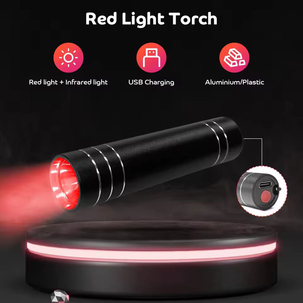 โคมไฟบำบัดด้วยแสงสีแดง 660 นาโ - Ir Illuminator 850Nm Flashlight บทวิจารณ์และราคา