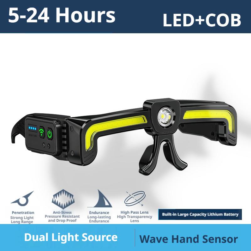 ไฟฉายคาดศีรษะ LED แบบ COB ควบค - Night Vision Goggles Head Mounted บทวิจารณ์และราคา