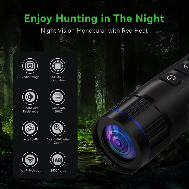 กล้องขนาดเล็ก CE-6 640*512 กล้ - Night Vision Monocular 8X บทวิจารณ์และราคา