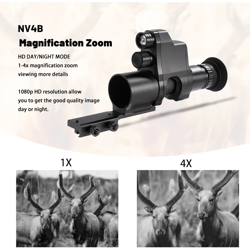 NV4B Clip-on Night Vision IR D - Night Vision Scope 4X Digital บทวิจารณ์และราคา