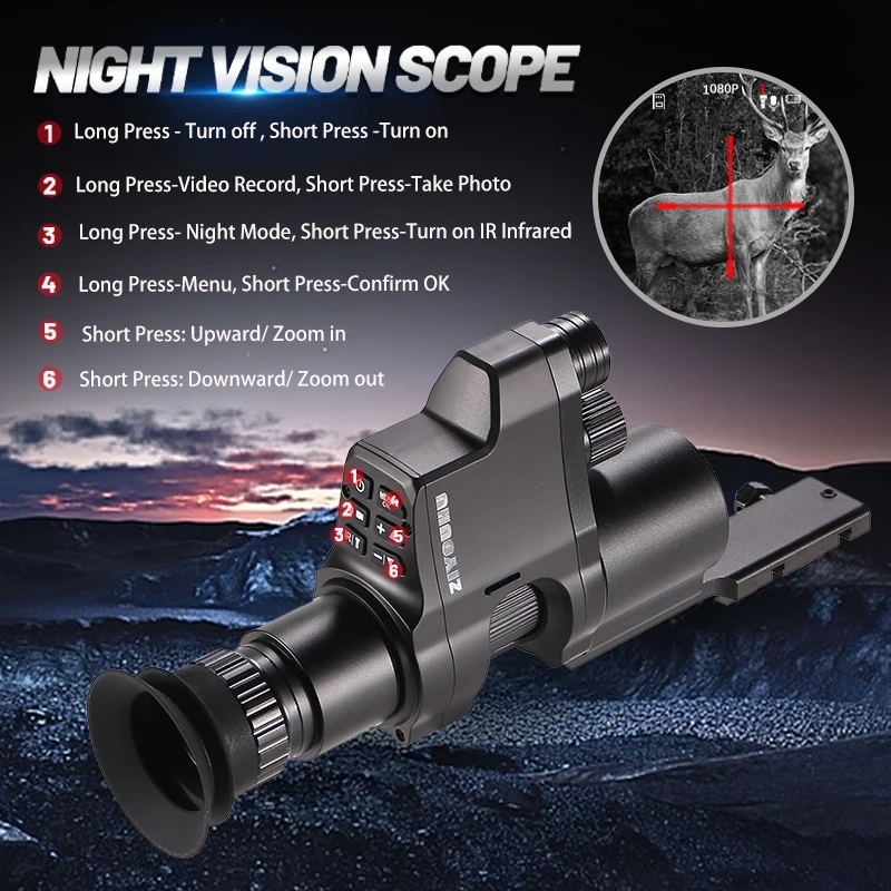 NV4B Clip-on Night Vision IR D - Night Vision Scope 4X Digital บทวิจารณ์และราคา