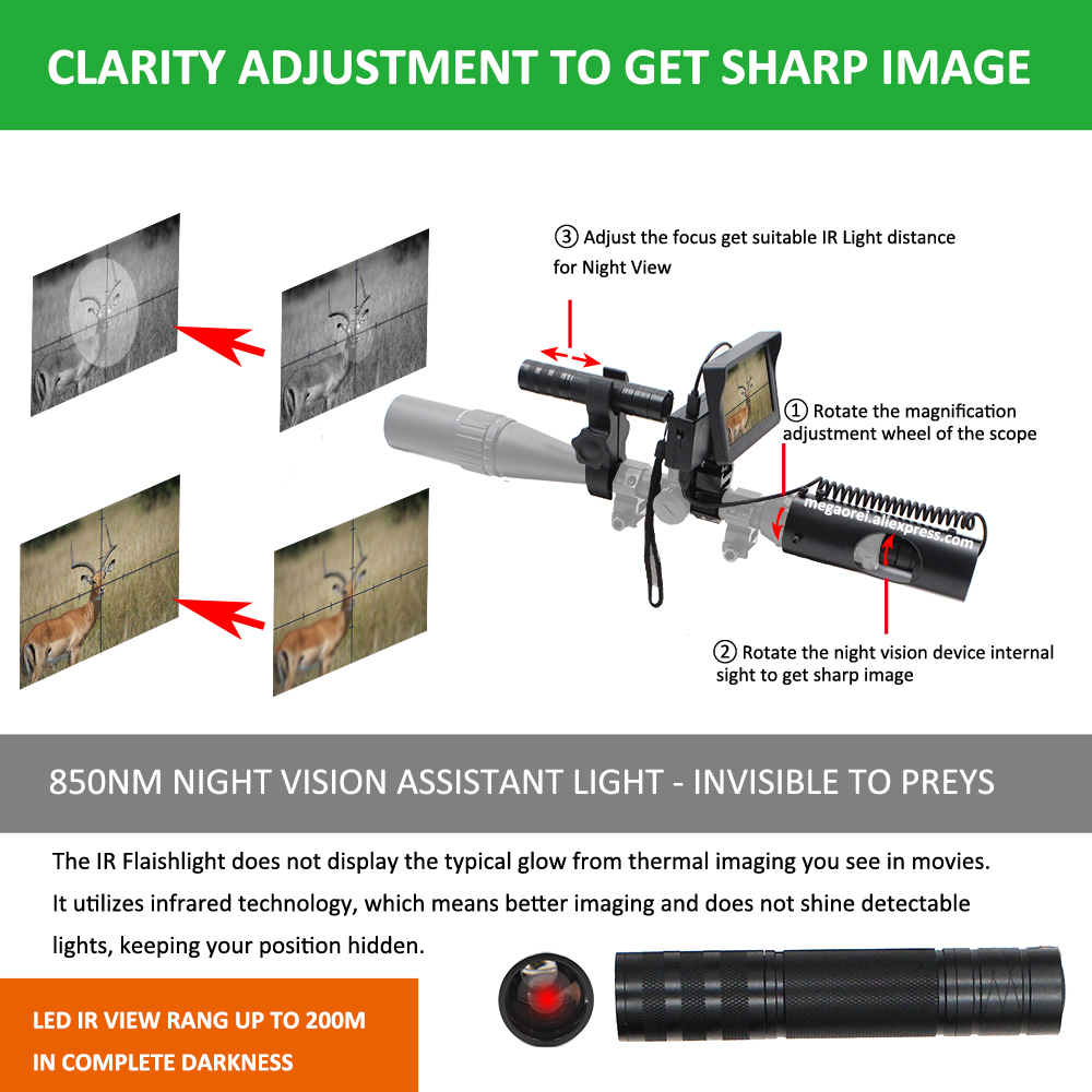 ไฟฉายอินฟราเรด Megaorei 940nm  - Ir Illuminator 850Nm Flashlight บทวิจารณ์และราคา