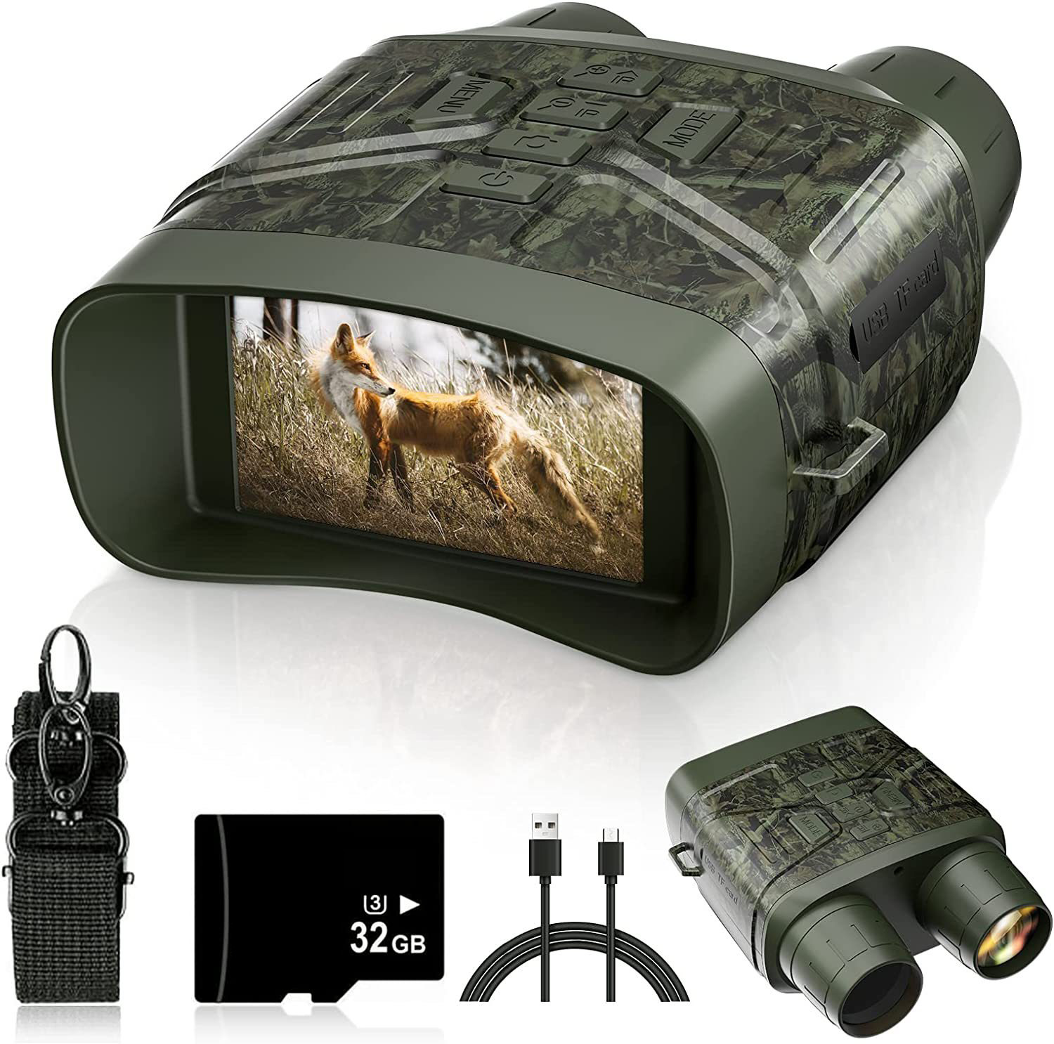 5X กล้องส่องทางไกลซูมดิจิตอล,4 - Digital Night Vision Binoculars 4K บทวิจารณ์และราคา