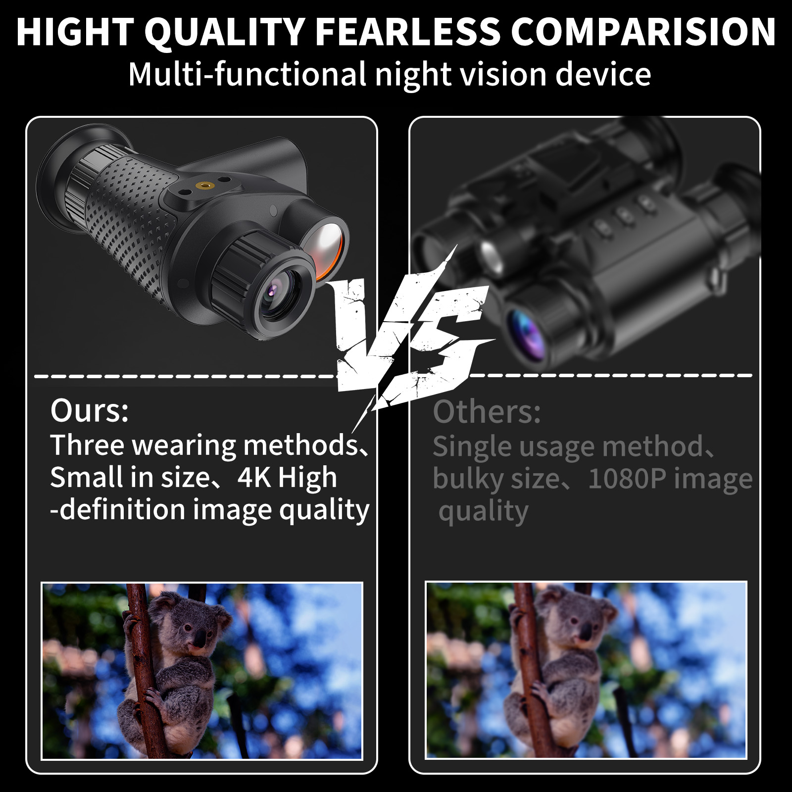 อุปกรณ์มองกลางคืนแบบตาเดียวแบบ - Night Vision Monocular 8X บทวิจารณ์และราคา