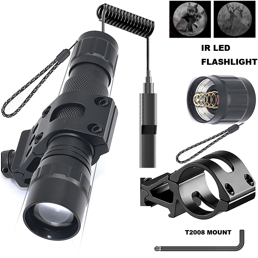 ไฟฉายยุทธวิธีอินฟราเรดแบบซูมได - Ir Illuminator 850Nm Flashlight บทวิจารณ์และราคา