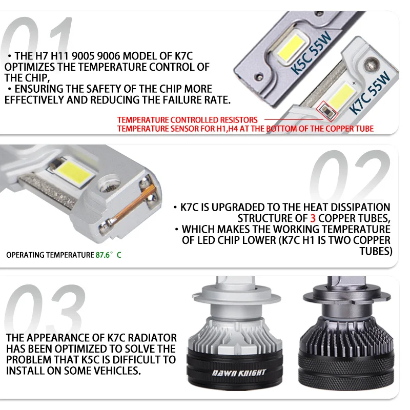 Dawnknight H7 K7C H11 4300K หล - Night Vision Goggles Gen 3 บทวิจารณ์และราคา