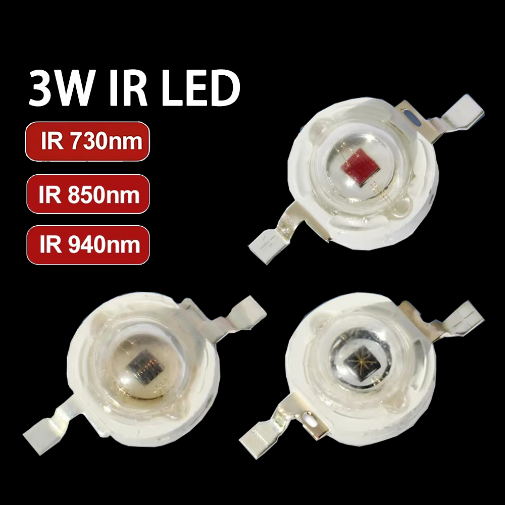IR LED 3W 730nm 740nm 850nm 94 - Ir Illuminator 850Nm Flashlight บทวิจารณ์และราคา
