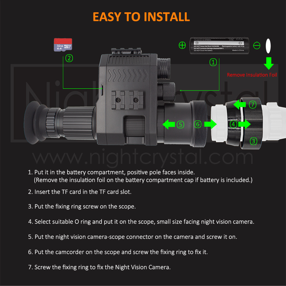 อุปกรณ์ติดตั้งกล้องมองกลางคืนแ - Night Vision Rifle Scope Ir 850Nm บทวิจารณ์และราคา