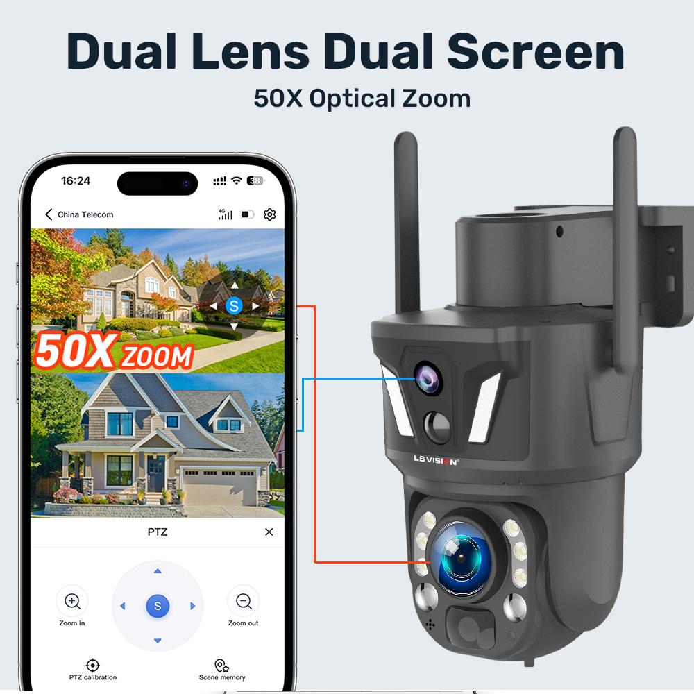 LS VISION กล้องโซลาร์ไร้สาย 50 - Night Vision Camera Wifi 4G บทวิจารณ์และราคา