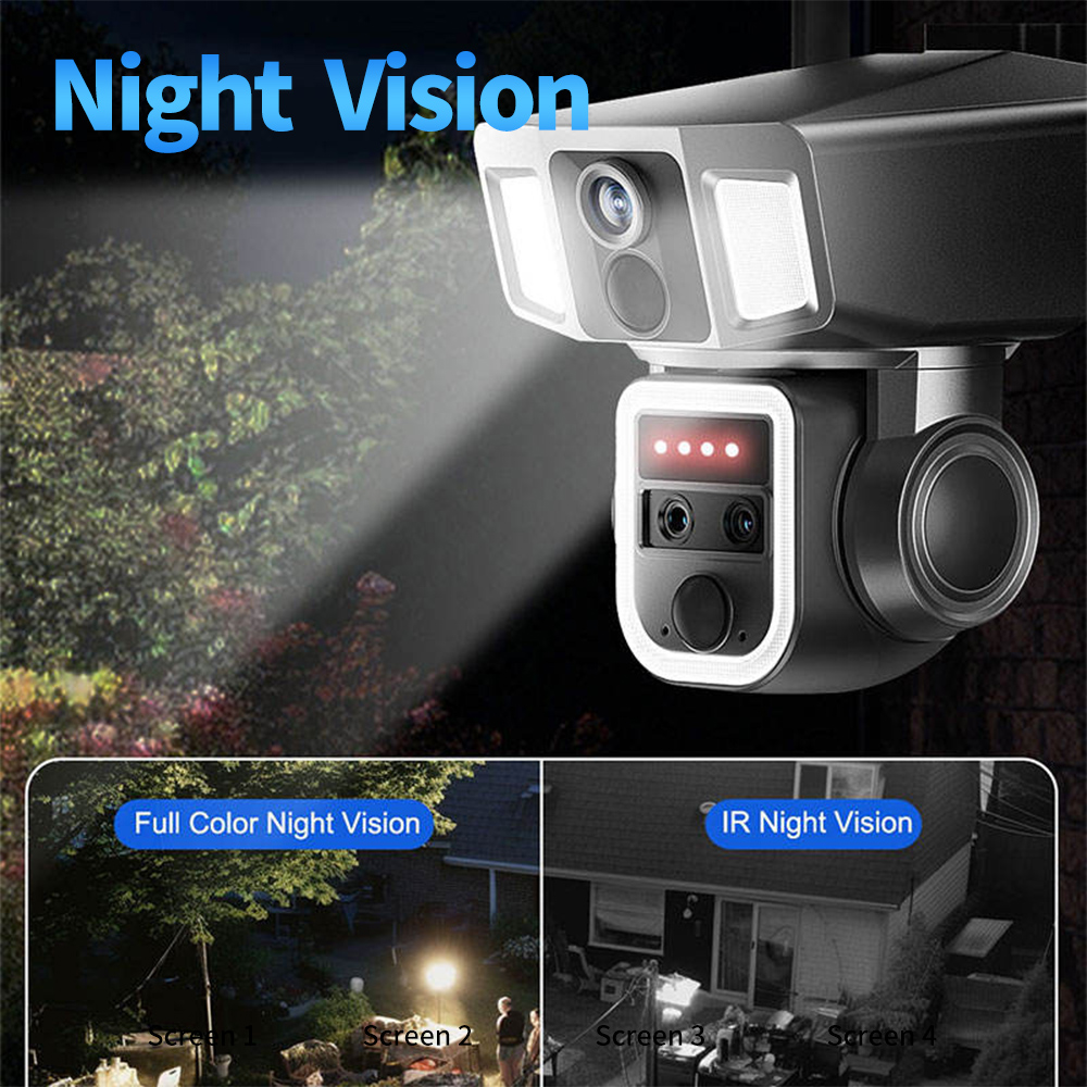 กล้องวงจรปิดพลังงานแสงอาทิตย์ส - Night Vision Camera Wifi 4G บทวิจารณ์และราคา