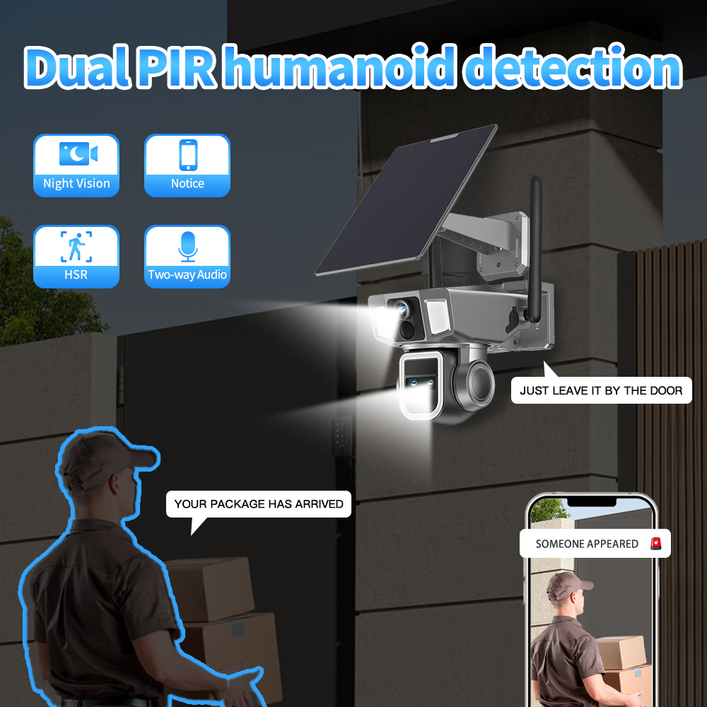 กล้องวงจรปิดพลังงานแสงอาทิตย์ส - Night Vision Camera Wifi 4G บทวิจารณ์และราคา
