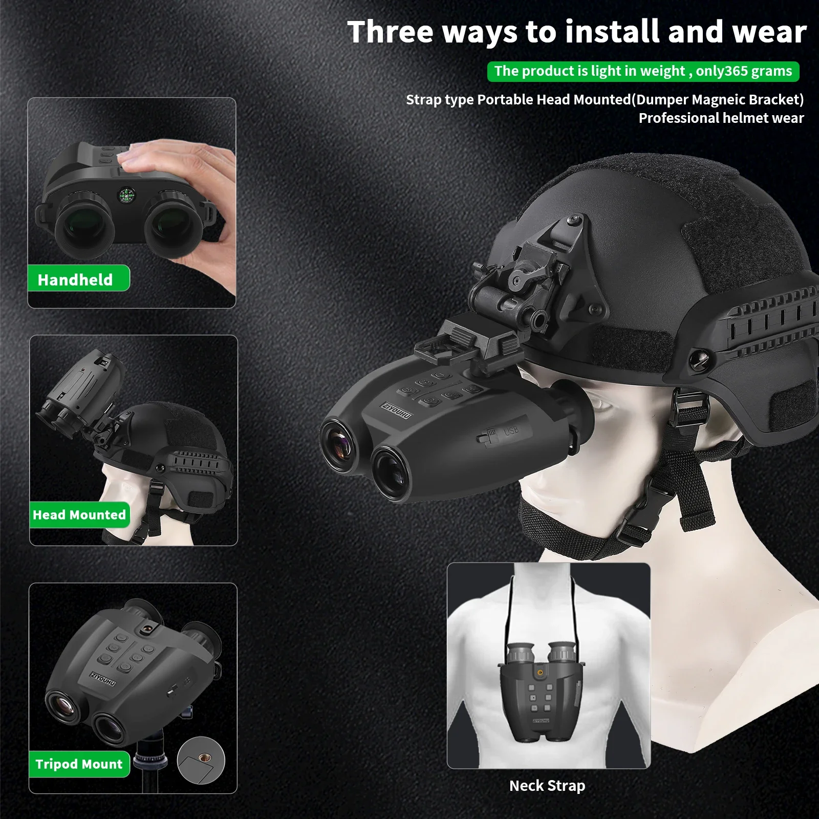 PVS-32กล้องส่องทางไกลกลางคืนอิ - Night Vision Goggles Head Mounted บทวิจารณ์และราคา