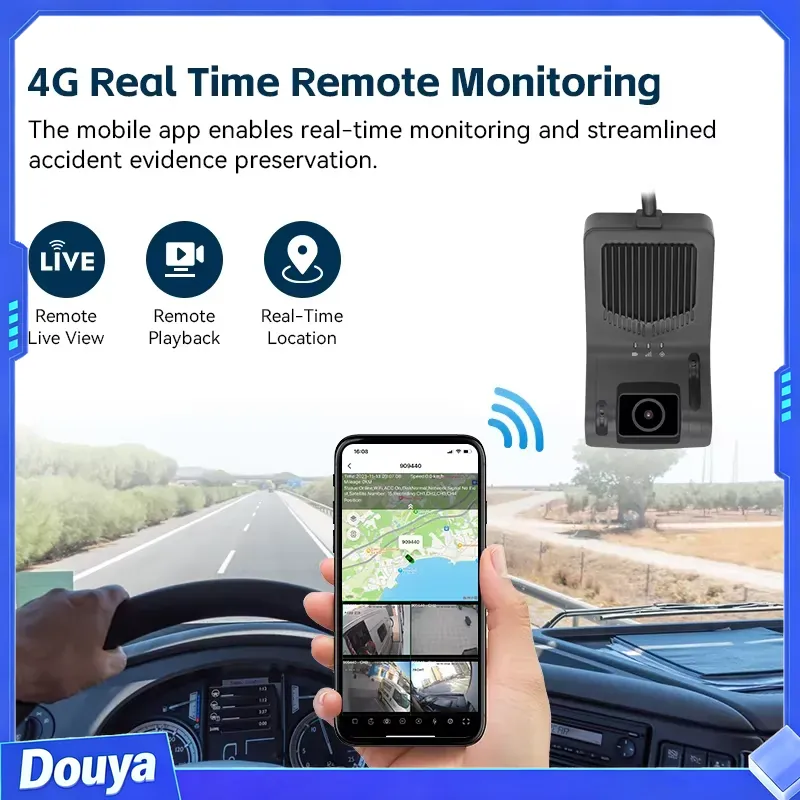 กล้องติดรถยนต์ Fleet Dashcam 4 - Night Vision Camera Wifi 4G บทวิจารณ์และราคา