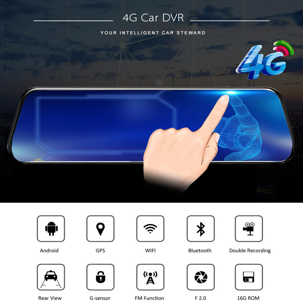 Hgdo กล้องติดรถยนต์ระบบแอนดรอย - Night Vision Camera Wifi 4G บทวิจารณ์และราคา