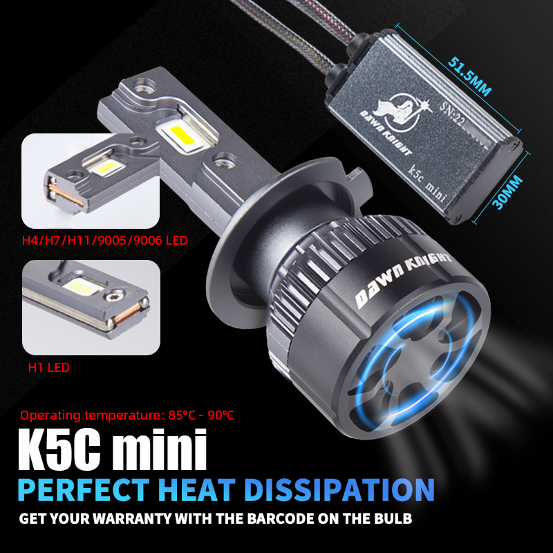 DAWNKNIGHT K5C Mini 40W H7 H4  - Night Vision Goggles Gen 3 บทวิจารณ์และราคา