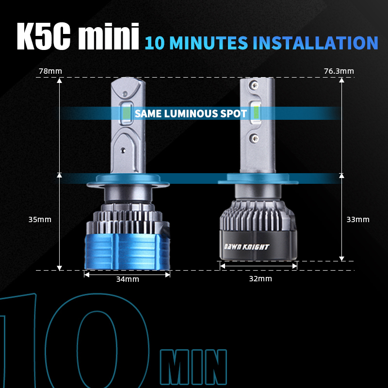 DAWNKNIGHT K5C Mini 40W H7 H4  - Night Vision Goggles Gen 3 บทวิจารณ์และราคา