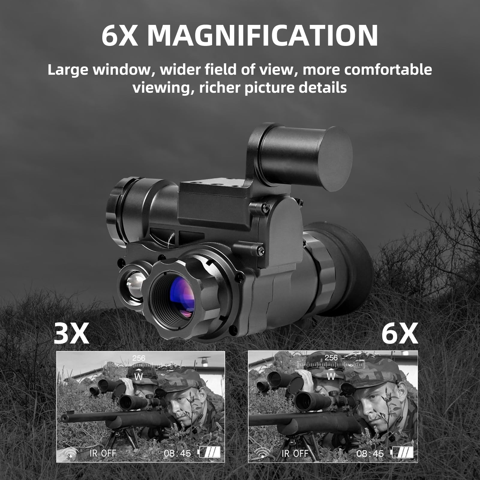 แว่นตาอินฟราเรดดิจิตอลทางยุทธว - Night Vision Monocular 1080P บทวิจารณ์และราคา