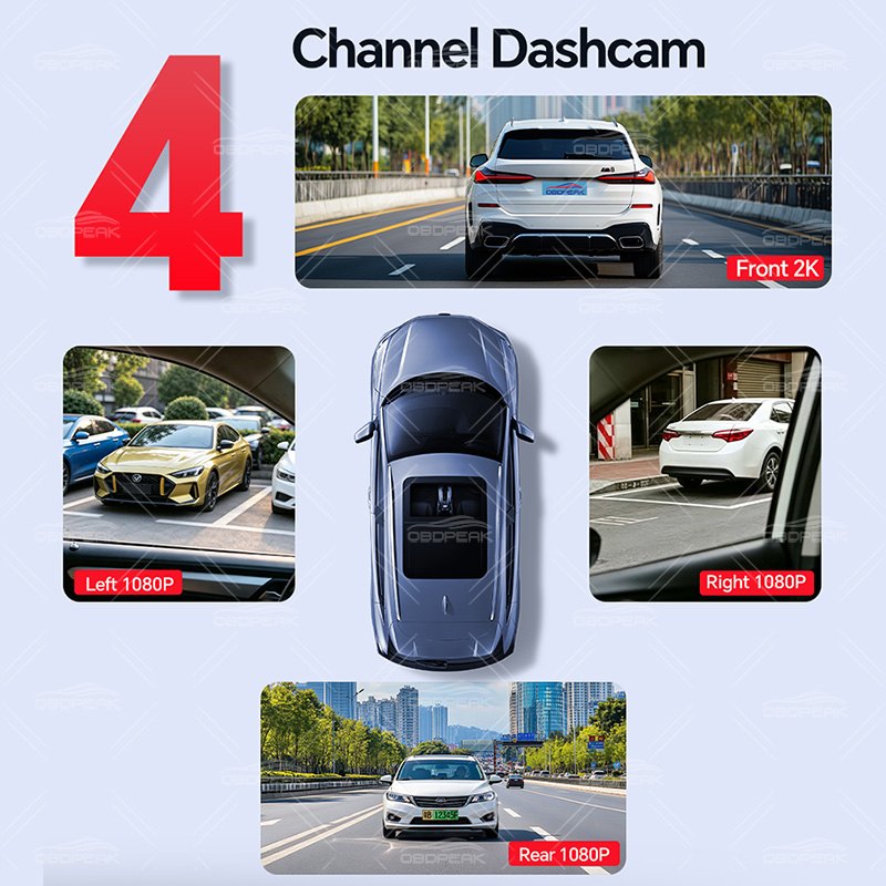 M100 กล้องติดรถยนต์ซ่อน 4 ช่อง - Night Vision Camera Wifi 4G บทวิจารณ์และราคา