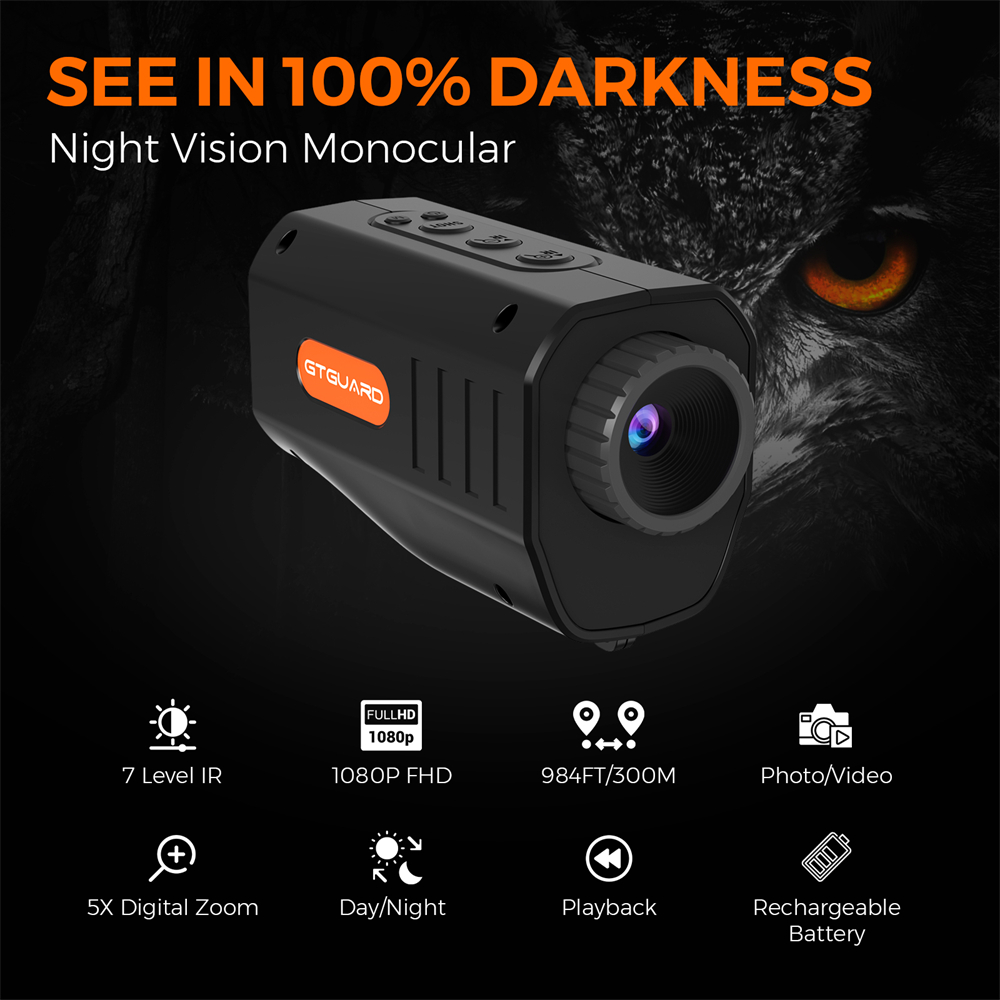 [ของแท้] กล้องส่องทางไกลแบบตาเ - Night Vision Monocular 1080P บทวิจารณ์และราคา