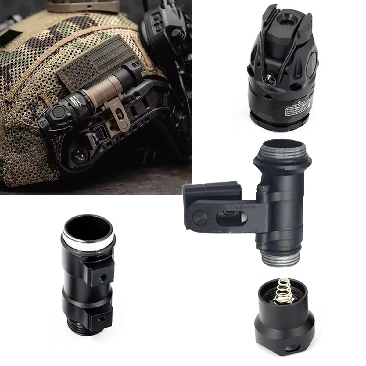 MICH2000 ARC หมวกกันน็อก KIJI  - Ir Illuminator 850Nm Flashlight บทวิจารณ์และราคา