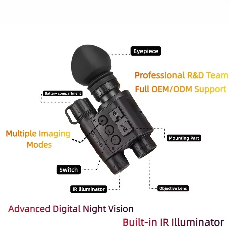 กล้องมองกลางคืนอินฟราเรดดิจิตอ - Night Vision Scope 4X Digital บทวิจารณ์และราคา