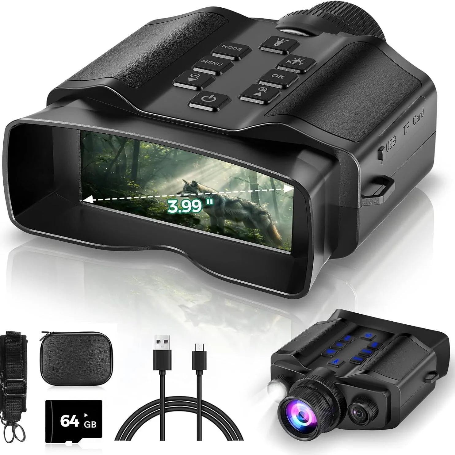 กล้องโทรทรรศน์ดิจิตอลความละเอี - Digital Night Vision Binoculars 4K บทวิจารณ์และราคา