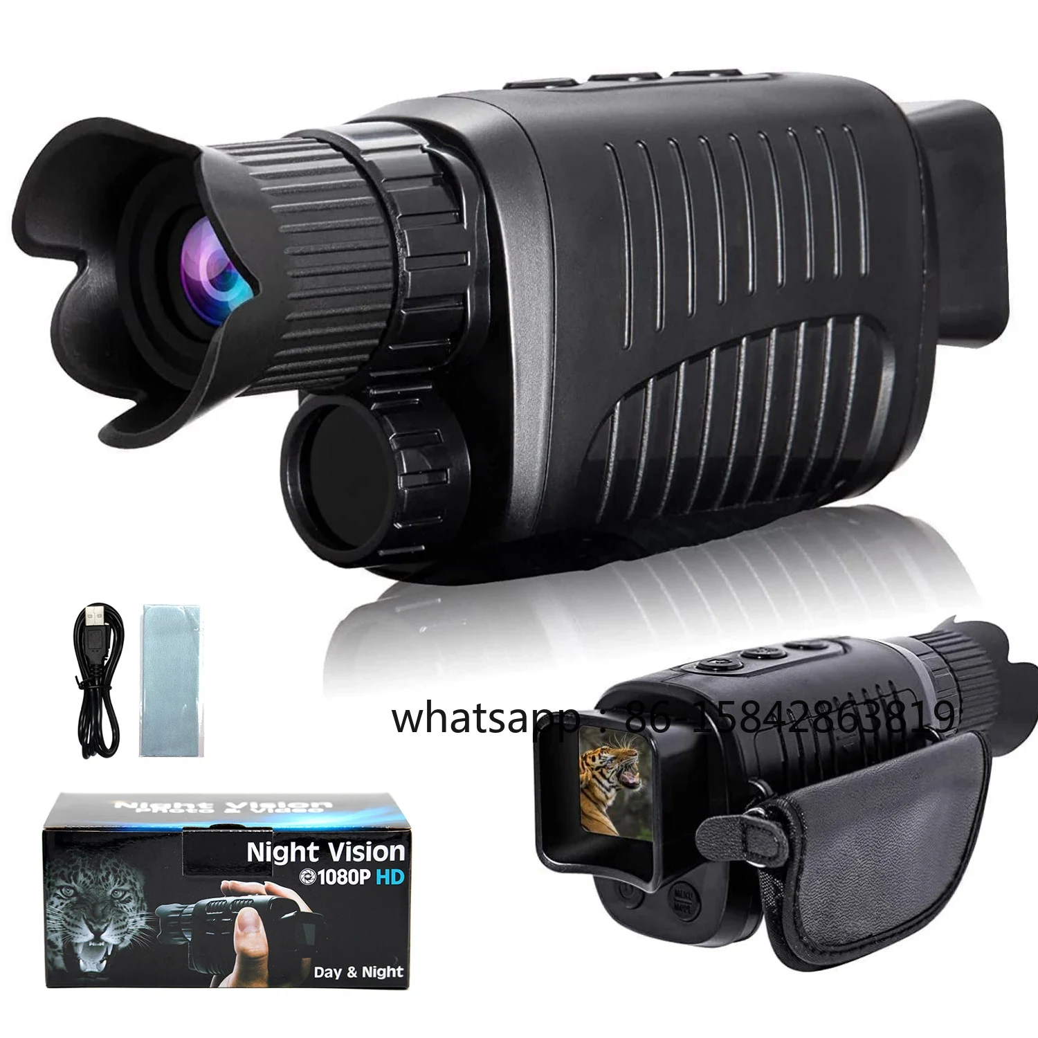 กล้องส่องทางไกลอินฟราเรดสำหรับ - Night Vision Monocular 1080P บทวิจารณ์และราคา